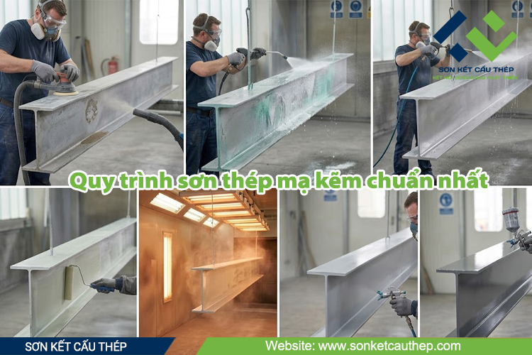 Quy trình sơn thép mạ kẽm