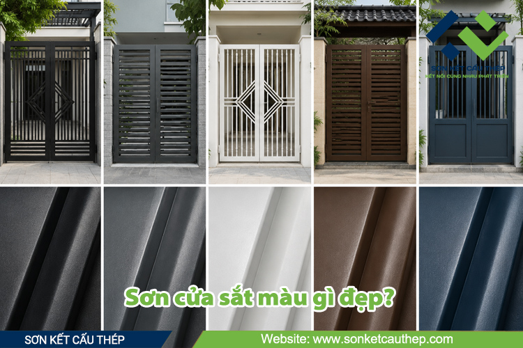 Sơn cửa sắt màu gì đẹp?