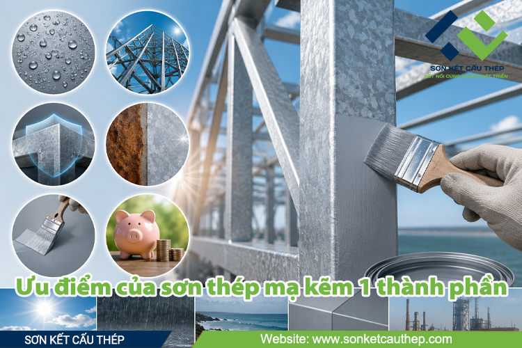Ưu điểm của sơn thép mạ kẽm 1 thành phần