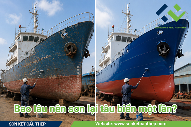 Bao lâu nên sơn lại tàu biển một lần?