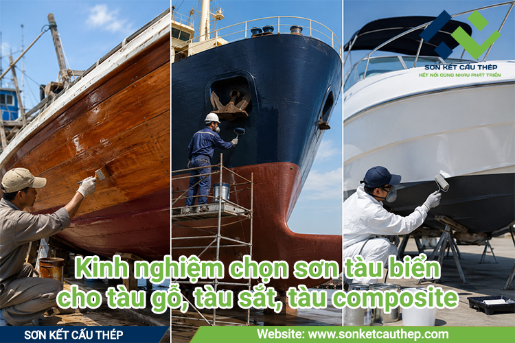 Kinh nghiệm chọn sơn tàu biển cho tàu gỗ, tàu sắt, tàu composite