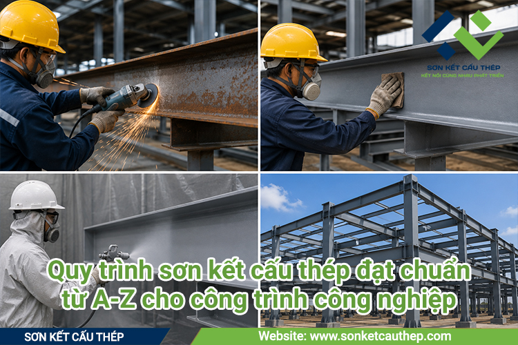 Quy trình sơn kết cấu thép đạt chuẩn từ A-Z cho công trình công nghiệp