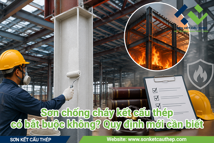 Sơn chống cháy kết cấu thép có bắt buộc không? Quy định mới cần biết