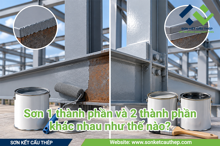 Sơn 1 thành phần và 2 thành phần khác nhau như thế nào?