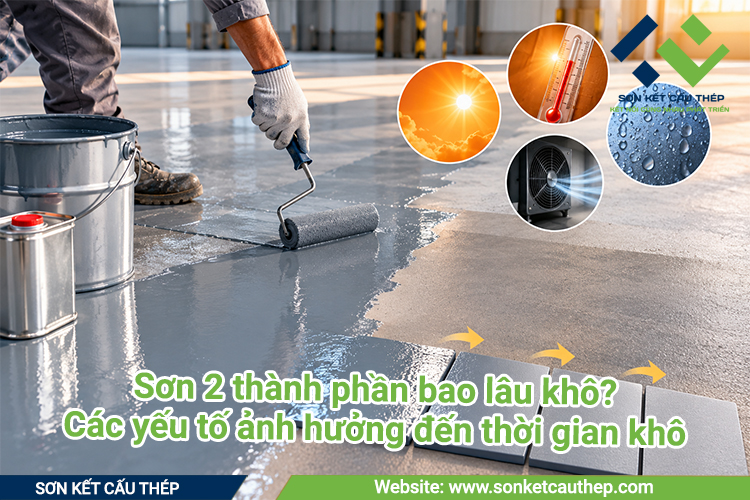 Sơn 2 thành phần bao lâu khô? Các yếu tố ảnh hưởng đến thời gian khô