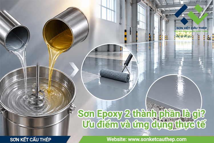 Sơn Epoxy 2 thành phần là gì? Ưu điểm và ứng dụng thực tế