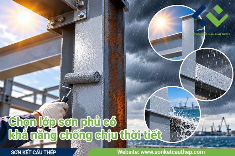 Chọn lớp sơn phủ có khả năng chống chịu thời tiết