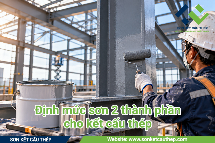 Định mức sơn 2 thành phần cho kết cấu thép
