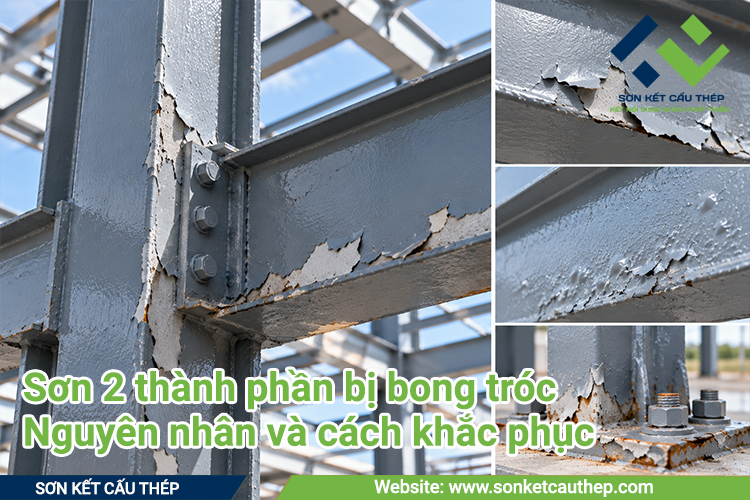 Sơn 2 thành phần bị bong tróc: Nguyên nhân và cách khắc phục
